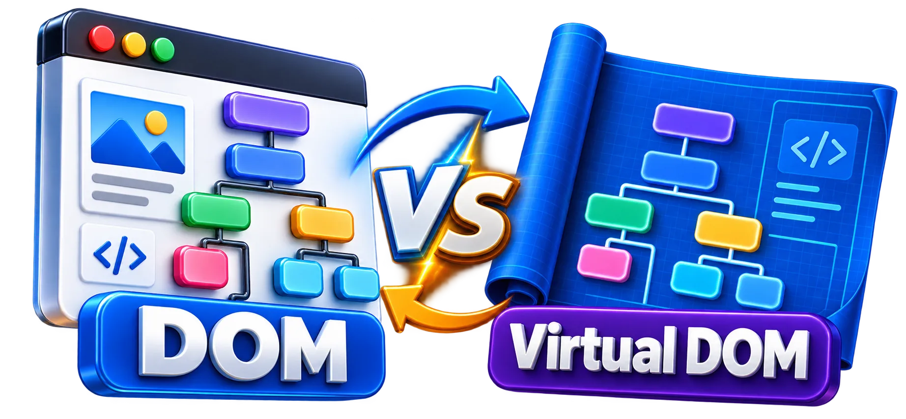 DOM and Virtual DOM Explained: Performance & Reconciliation