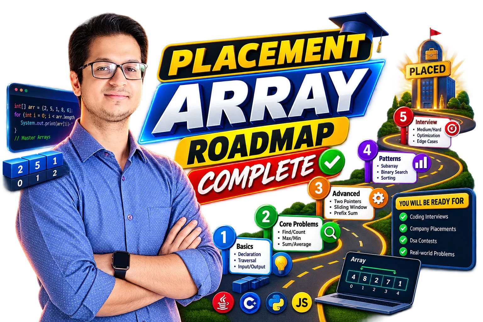 Placement Array Roadmap: The Ultimate Coding Interview Guide