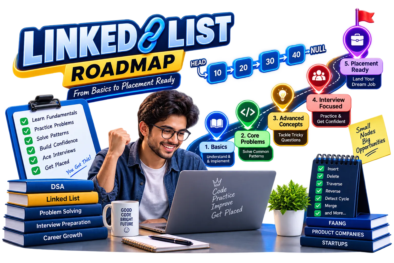 Linked List Interview Roadmap: Grouped by Technique